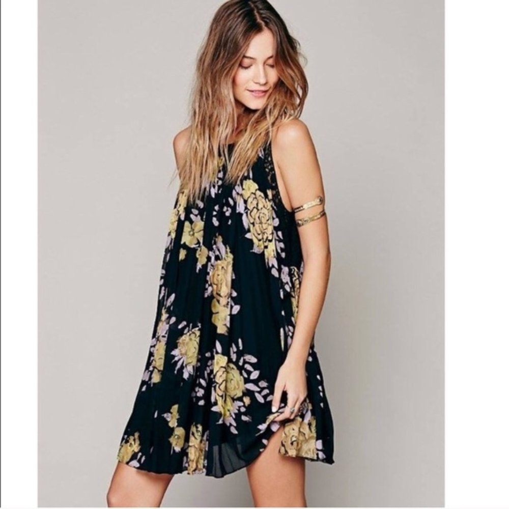 Free People Pleated Tent Dress
